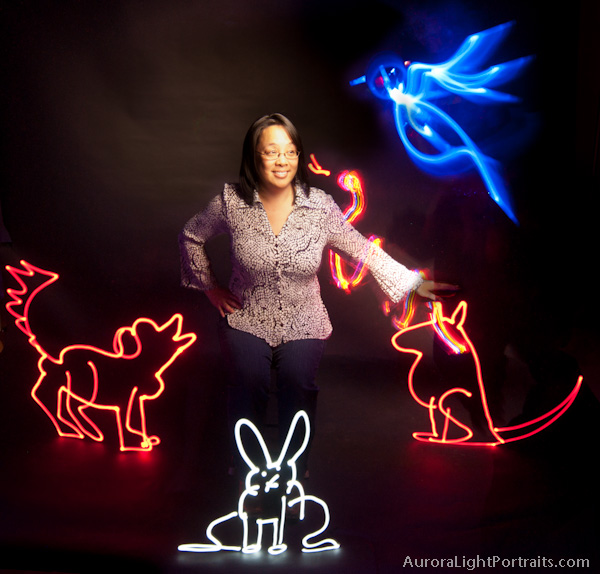 Light Painting with pets